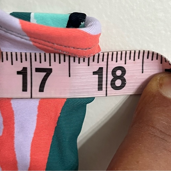 Women’s Anne Cole Tankini Top Tropical Print Cross Straps Size Large - Picture 6 of 12